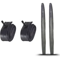 fcc racing Ralson 700x35 Bicycle Tyre & Tube Combo Set of 2 Tyres and 2 Schrader Tube Combo Size-700*35 Tyre & Tube Combo For Bicycle-picture-14
