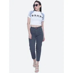 FCK-3 Women Eton Boy Boyfriend Fit High-Rise Jeans image 5