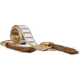 fcon MRQUEE Without Latkan Hxagone Shape Mirror WorkCloth Fashion Kamarband For Women And Girls (Waist Belt and Belly Chain) (Lite Brown)-picture-25