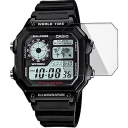 FCS (Pack of 3 Screen Guard for Casio Watch-AE-1200WH-1AVDF (D097) | 0.33mm Anti Shock Screen Protector | (CASIO-AE-1200WH-1AVDF-D097)-picture-26