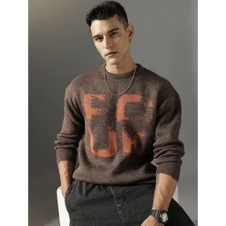 FCUK Brand Logo Printed Pullover Sweater-picture-41