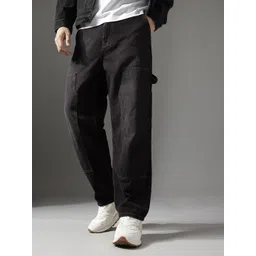 FCUK Men Baggy Light Fade Cargo Styles Pure Cotton Jeans-picture-21