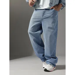 FCUK Men Loose Fit Light Fade Stretchable Jeans-picture-13