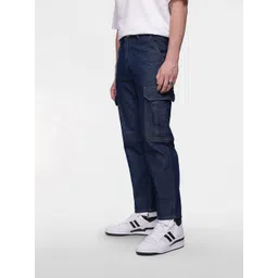 FCUK Men Loose Fit Stretchable Cargo Jeans image 3