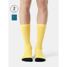 FCUK Men Pack Of 2 Cotton Calf Length Socks-picture-26