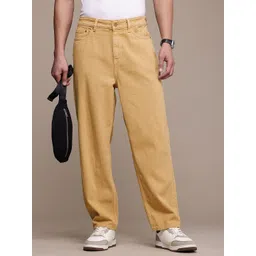 FCUK Men Pure Cotton Loose Fit Jeans image 1