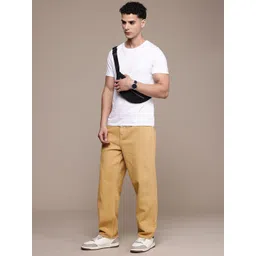 FCUK Men Pure Cotton Loose Fit Jeans image 4