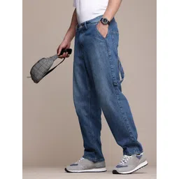 FCUK Men Pure Cotton Loose Fit Light Fade Jeans-picture-40