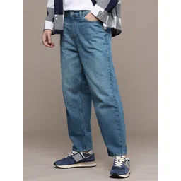 fcuk Men Relaxed Fit Mid Rise Blue Jeans-picture-14