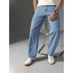 FCUK Men Smart Mid-Rise Pure Cotton Baggy Jeans-picture-17