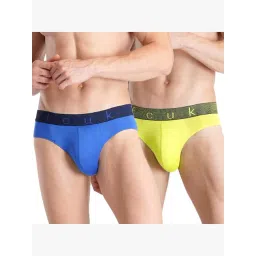 FCUK Multi-Color Polyamide Solid Briefs Pack of 2-picture-13