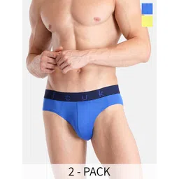 FCUK Pack Of 2 Guston Moisture Wicking Breathable Briefs GUS-B-02-ACLM-SRF-picture-13