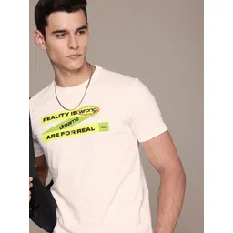 FCUK Typography Printed Pure Cotton T-shirt-picture-29