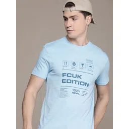 FCUK Typography Printed Pure Cotton T-shirt-picture-25