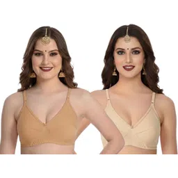 fd fashion Pack of 2 Women Full Coverage Non Padded Bra-picture-11