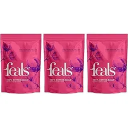 Feals Cotton Balls for Face Cleaning, Makeup removal Pack of 3 (50 pcs each)-picture-24