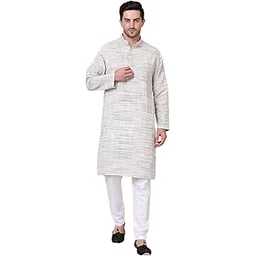 febri Men's Cotton Handloom Fabric Kurta | Casual Kurta for Men-picture-37