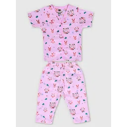 FEBVIBE Unisex Kids Printed Shirt with Pyjamas-picture-16