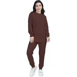 fedamsel Womens Cotton Blend Full Sleeve Pyjama Set Solid Color Comfortable Nightwear Pack of 1-picture-21