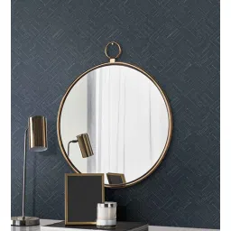 fedora wallpapers Blue Vinyl & Paper Vintage Interlock Wallpaper-picture-16