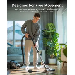 FEDUS 16Amp 3000W Heavy Duty Male to Female 3 Pin 16AMPS Power Extension Cord Wire 16A 16AWG 1.5 Meter Long Indoor Outdoor Power Extension Electrical Extender Cable for appliances Electronics Tool image 5