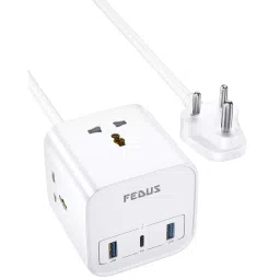 FEDUS Surge Protector 9.8 ft Cable Length 2500 W USB Port Type A & C 3 Way Polycarbonate-picture-48