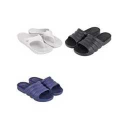 Feel alive Men Set Of 3 Solid Lightweight Flip Flops-picture-35