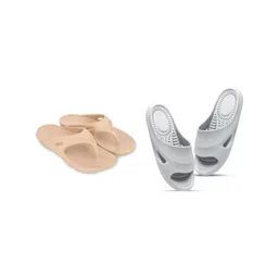 Feel alive Set Of 2 Ultra-Comfortable & Lightweight Thong Flip-Flops & Sliders-picture-33