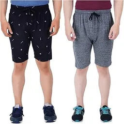 FEEL TRACK Men Cotton Regular Fit Shorts-picture-30