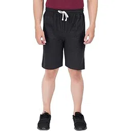 feel track Men Cotton Shorts Black-picture-10