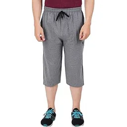FEEL TRACK Men's Regular Fit Three Fourth Capri-image-12