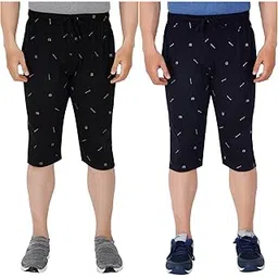 feel track Men's Regular Fit Three Fourth Capri (Pack of 1)-picture-35
