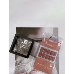 FEELHIGH 24-Pcs Stick On Reusable Waterproof Press On Nails - A04-picture-10