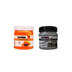 FEELHIGH Combo Of Papaya Face Gel & Charcoal Face Scrub - 500ml Each-picture-19