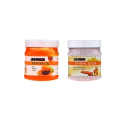 FEELHIGH Combo Of Papaya Face Gel & Sandal Face Scrub - 500ml Each-picture-18