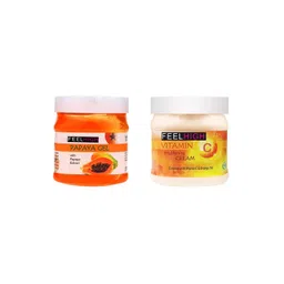FEELHIGH Combo Of Papaya Face Gel & Vitamin C Brightening Cream - 500ml Each-picture-10