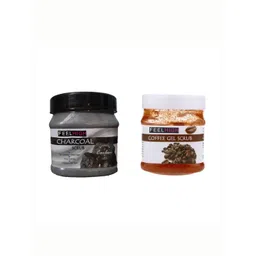 FEELHIGH Set Of 2 Coffee Gel & Charcoal Face & Body Scrubs 500ml Each-picture-33