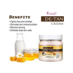 FEELHIGH Set Of 2 Coffee Gel Scrub & De Tan Cream 500ml Each image 2