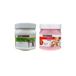 FEELHIGH Set Of 2 Goat milk Facial Scrub & Fruit Scrub - 500 ml Each-picture-33