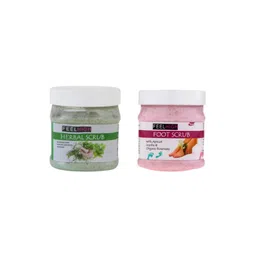 FEELHIGH Set Of 2 Herbal Scrub & Foot Scrub 500ml Each-image-49
