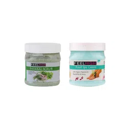 FEELHIGH Set Of 2 Herbal Scrub & Foot SPA Cream-500ml Each-image-48