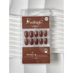 FEELHIGH Set of 24 Long Lasting Quick Fix Artificial Nail Set - A08-picture-30