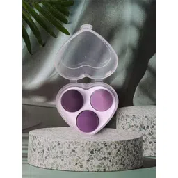 FEELHIGH Set Of 3 Makeup Blender Sponge With Heart Shape Box-picture-37