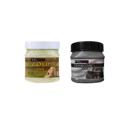 FEELHIGH Set of Gold & Charcoal Organic Face & Body Scrub - 500 ml each-picture-17