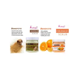 FEELHIGH Set of Gold & Orange Organic Face & Body Scrub - 500 ml each-picture-16