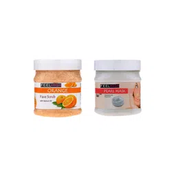 FEELHIGH Set of Orange Face Scrub & Pearl Face Mask - 500 ml each-picture-29