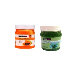 FEELHIGH Set of Papaya Gel & Aloe Vera Scrub - 500 ml each-picture-39