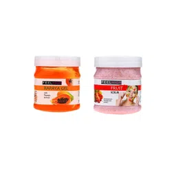 FEELHIGH Set of Papaya Gel & Fruit Scrub - 500 ml Each-picture-12