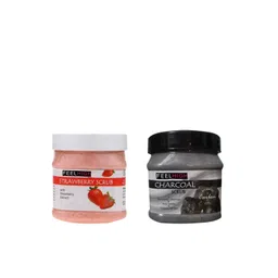 FEELHIGH Set of Strawberry & Charcoal Face Scrubs - 500 ml Each-picture-35