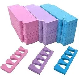 Feelhigh Finger Toe Separator Soft Sponge Divider Nail Paint Protector Nail Art Manicure Pedicure Tool- Random Color (24 Count)-picture-25